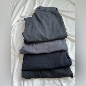 Perry Ellis Black Slim Fit Pants Lot of 4 Men’s Dress pants 34x34